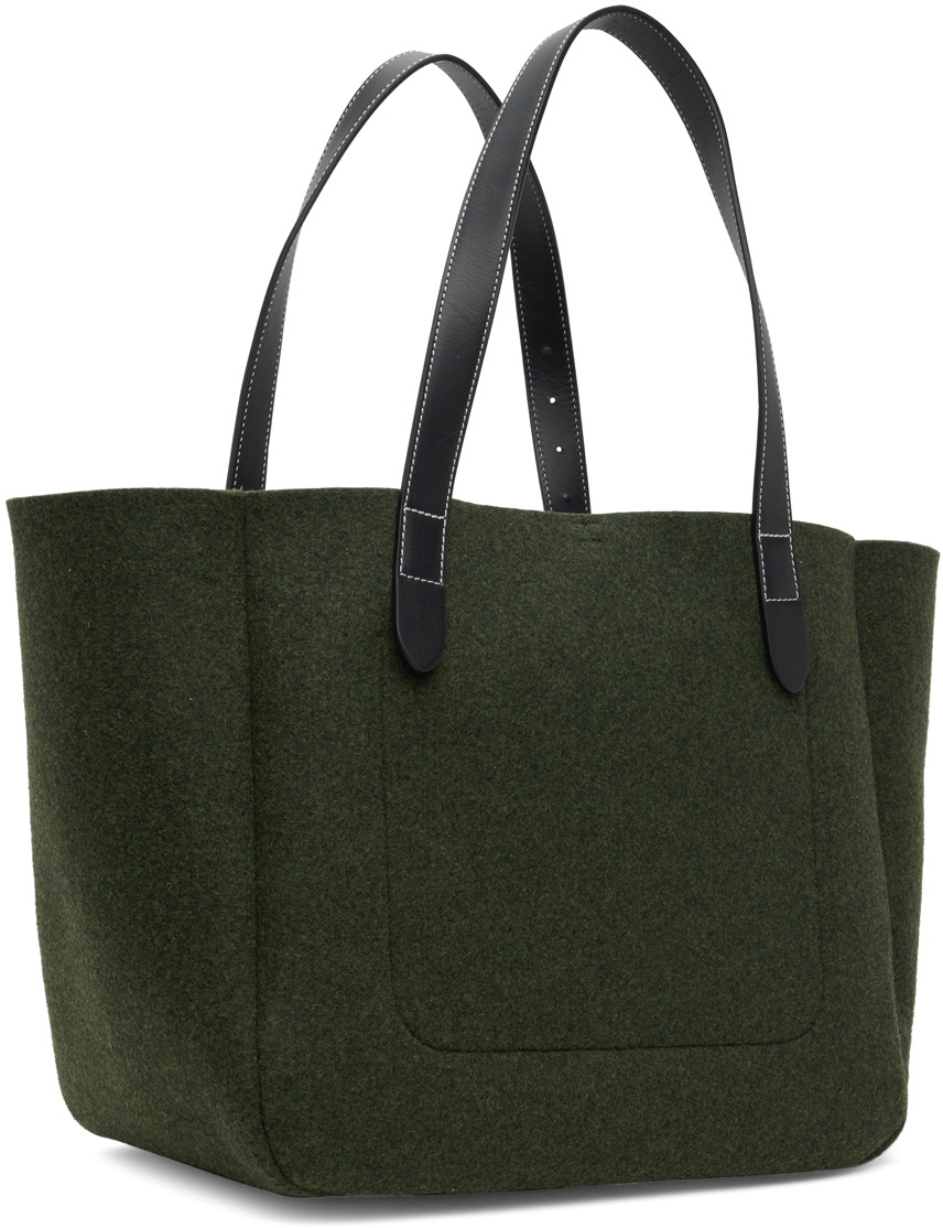 ショルダーバッグ・ポシェット J. W. Anderson Belt Shopper Bag - Wool - Green JW Anderson Green Belt Tote JW Anderson