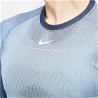 Nike Men's X Nocta Knit Long Sleeve Top in Cobalt Bliss/Dark Obsidian