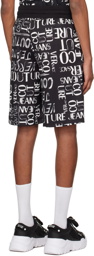 Versace Jeans Couture Black Doodle Shorts