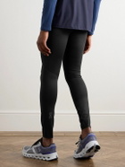 ON - Performance Logo-Print Stretch Recycled-Jersey Running Tights - Black