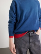 A.PRESSE - Cotton-Jersey Sweatshirt - Blue