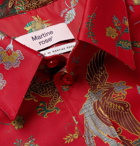 Martine Rose - Chaplin Satin-Jacquard Shirt - Red