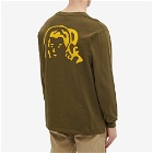 Billionaire Boys Club Men's Long Sleeve Old English T-Shirt in Olive