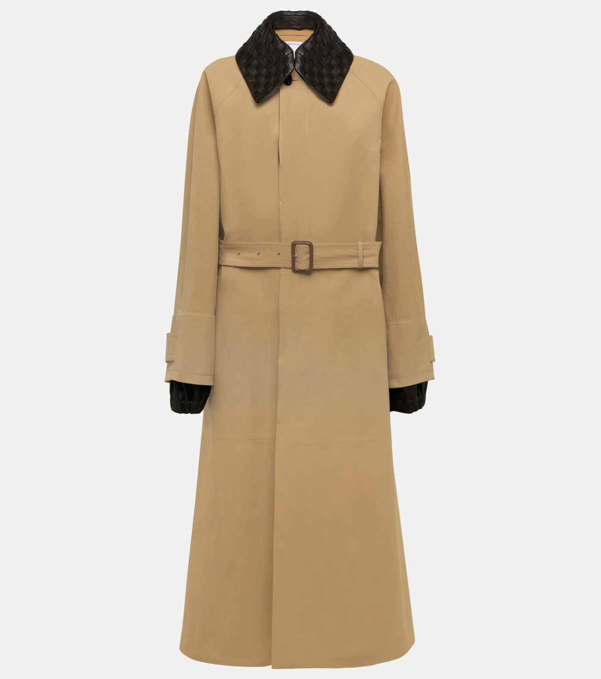 トレンチコート BOTTEGA VENETA COMPACT COTTON CANVAS TRENCH COAT BOTTEGA VENETA Compact Cotton Trench Coat in Camel Size 38