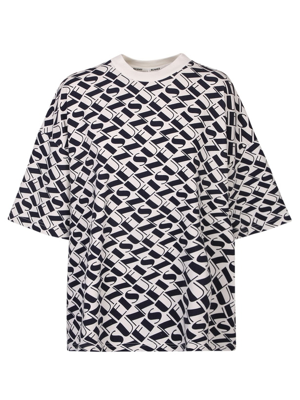 Photo: Sunnei Logo Print All-over T-shirt