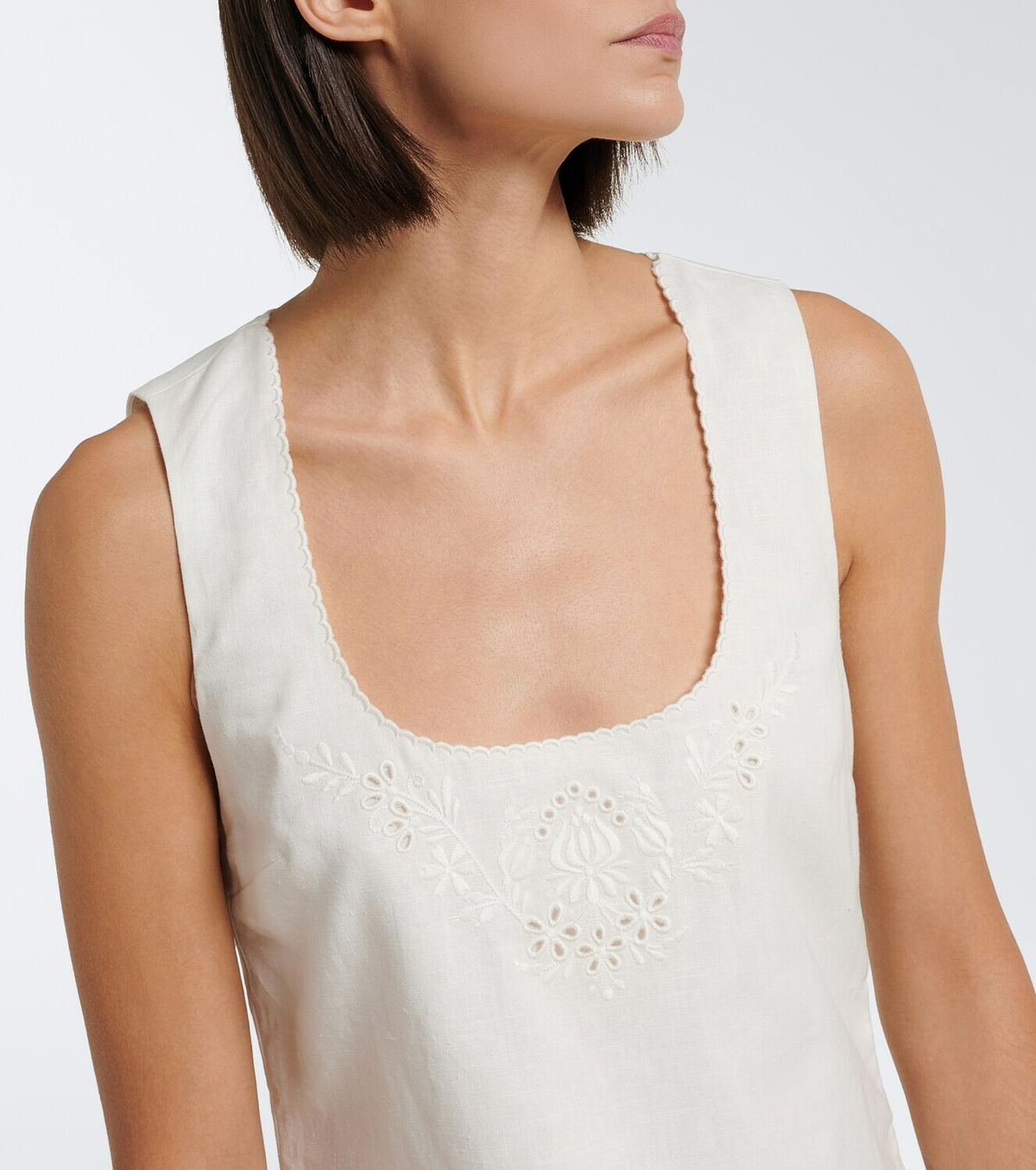 Posse Odette ramie and cotton minidress