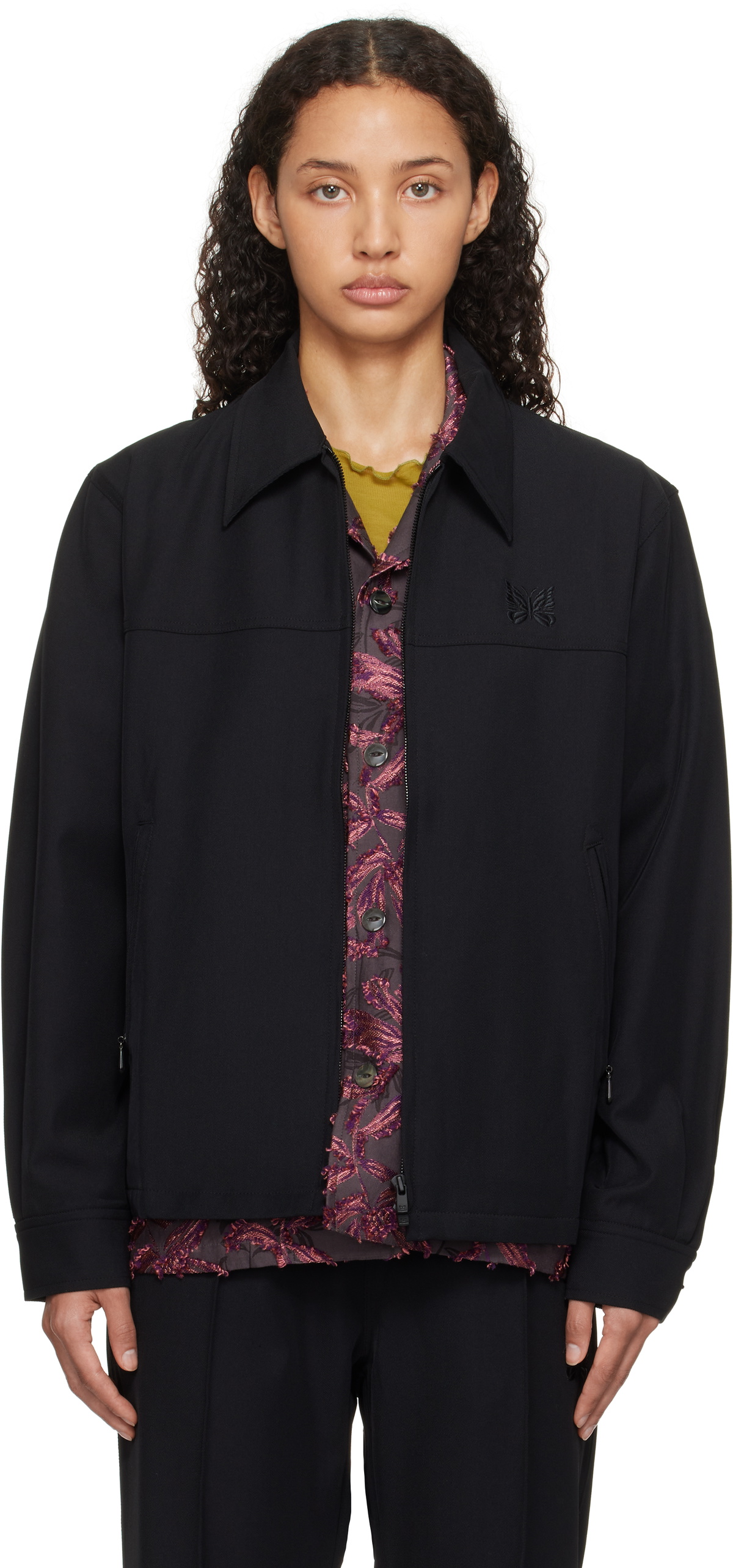 ジャケット・アウター Needles Sport Jacket NEEDLES Black Sport Jacket Needles