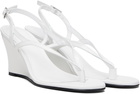 Gimaguas White Wedge Heeled Sandals