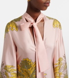 La DoubleJ Magnifico floral silk twill maxi dress