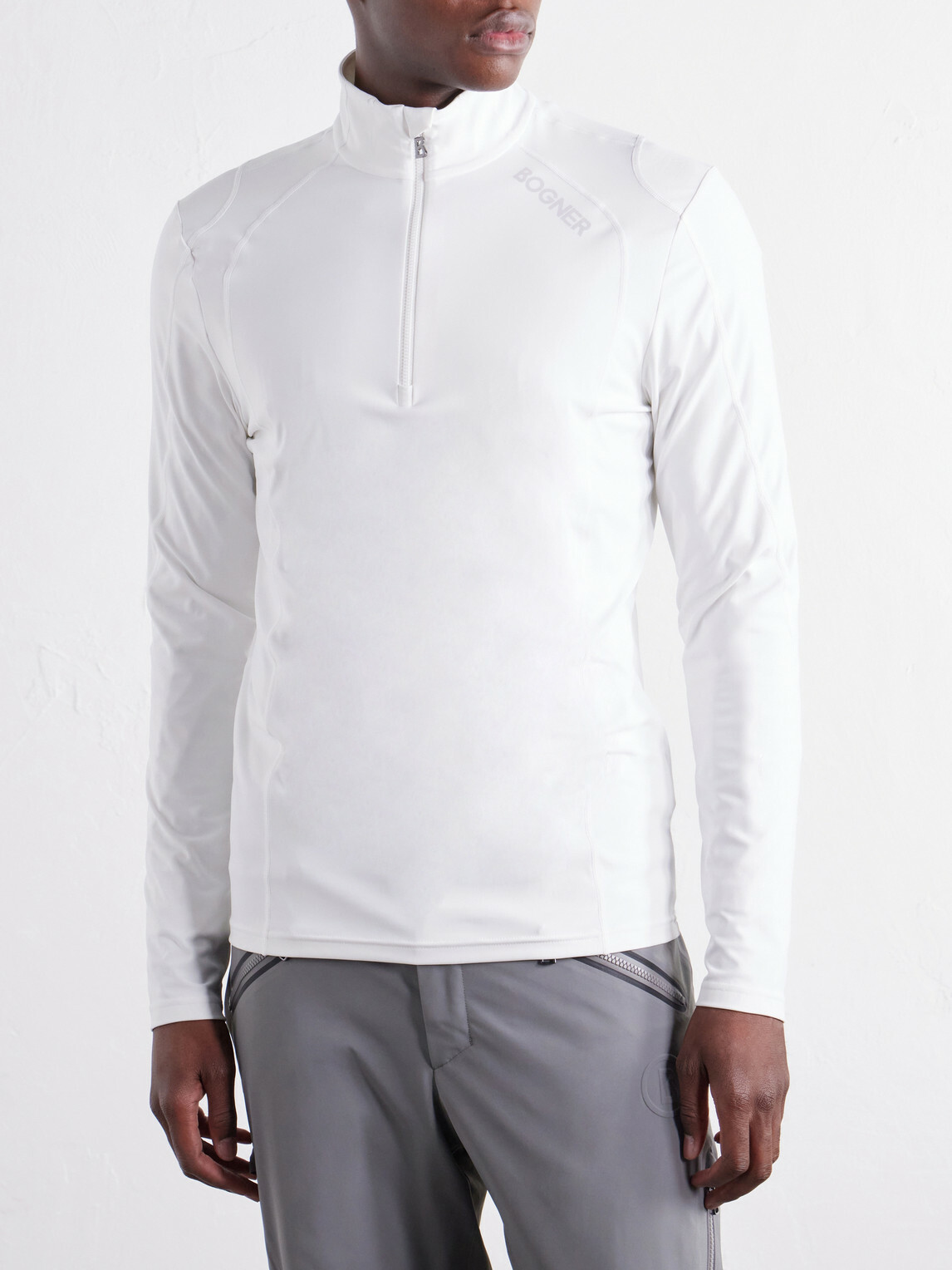 BOGNER - Harry Stretch-Jersey Half-Zip Ski Mid-Layer - Neutrals