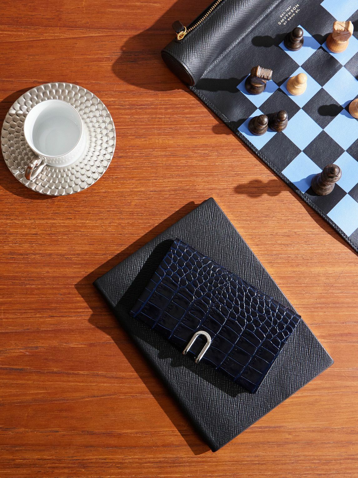 Smythson - Panama Mara Croc-Effect Leather Diary