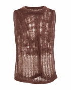 Rick Owens Mens Sweater in Brown