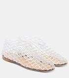The Row Mara fishnet PVC ballet flats