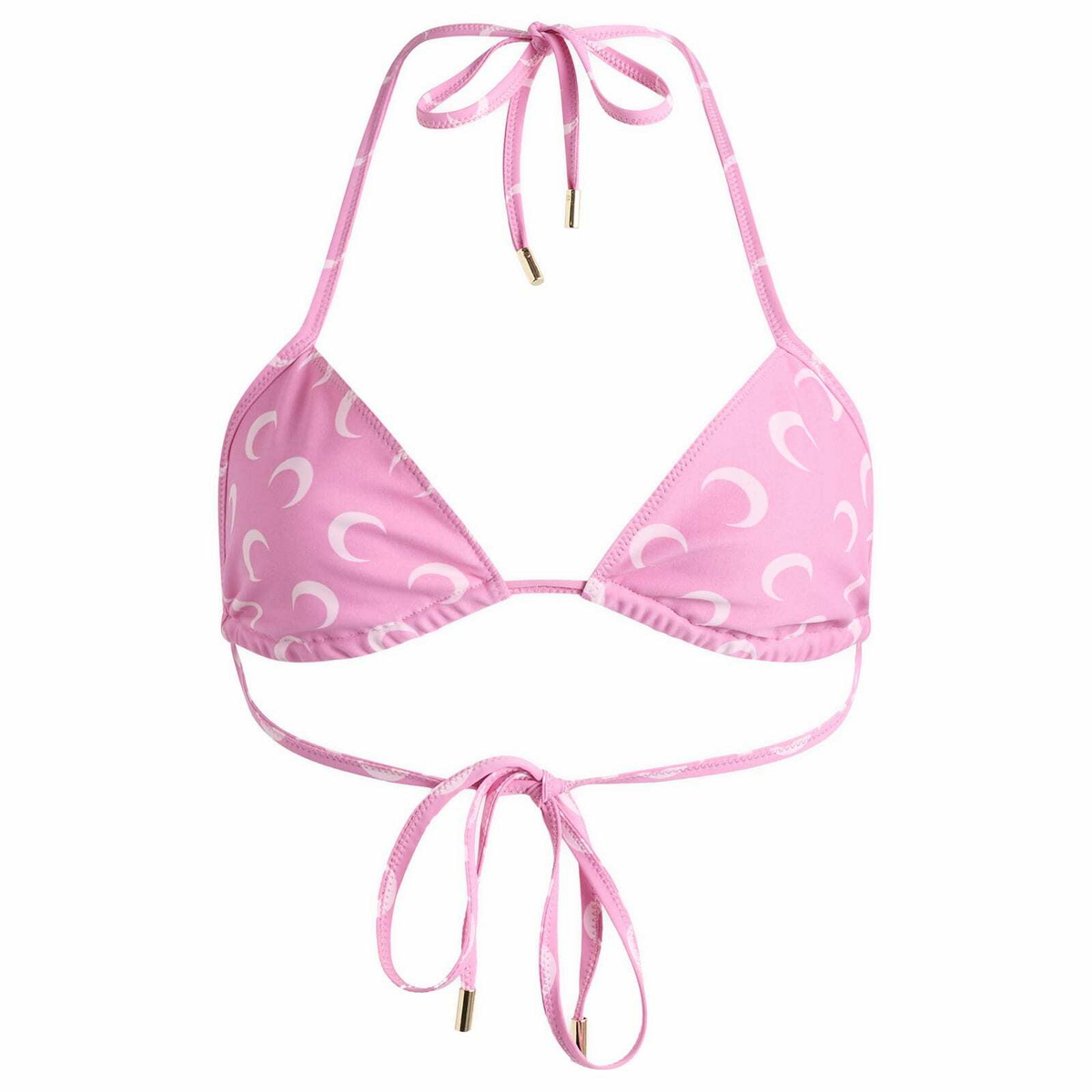 Marine Serre Women's Moon Printed Bikini Set in Pink