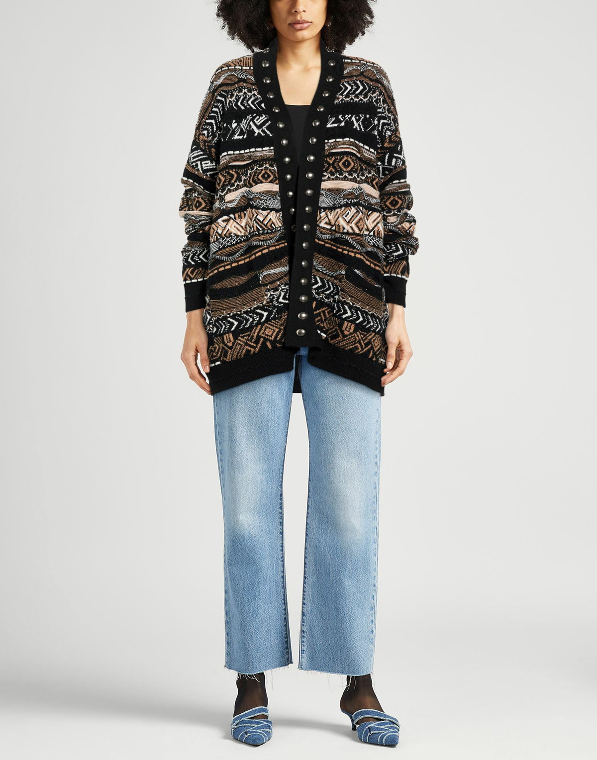 Laneus Womens Cardigan Camel