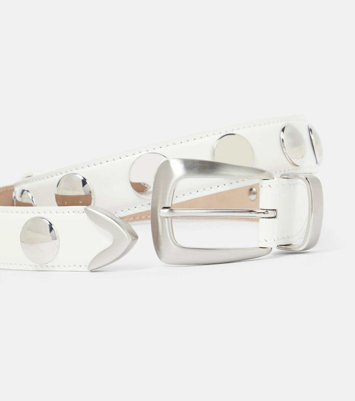 Khaite - Benny studded leather belt