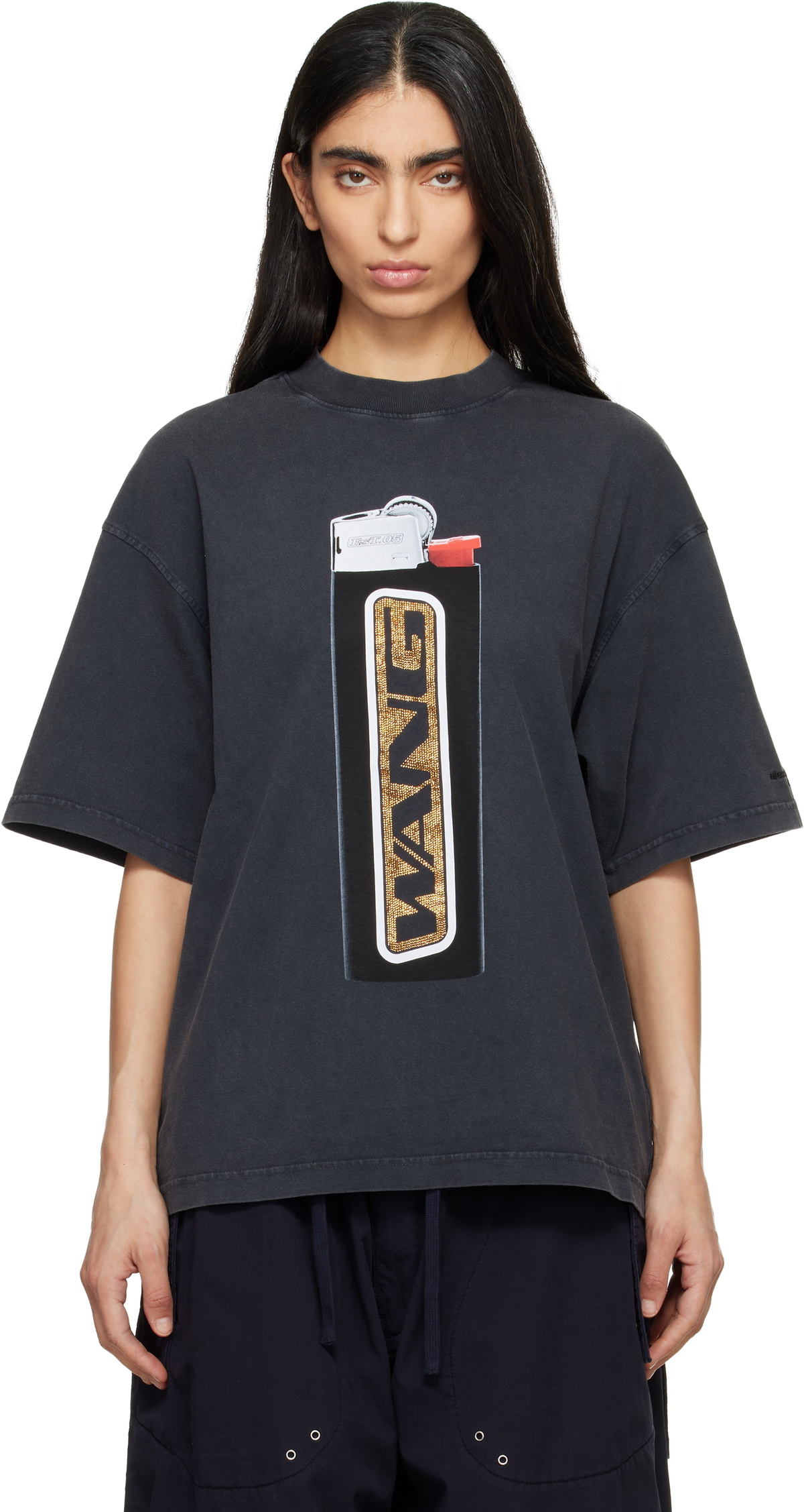 Alexander Wang Women's Oversize Heart Breaker Print T-Shirt in