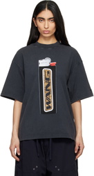 Alexander Wang Black Oversized Graphic T-shirt