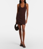 Lemaire Ribbed crêpe minidress