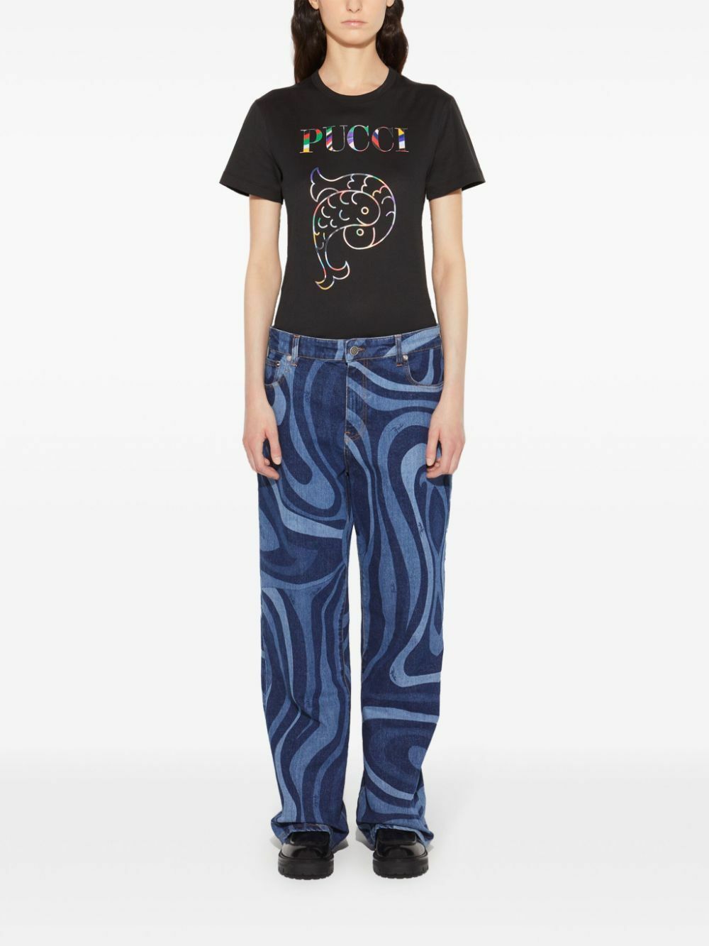 PUCCI Logo-Print Cotton T-Shirt