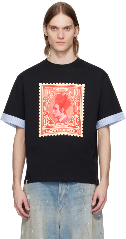 Photo: Charles Jeffrey LOVERBOY Black Turn Up T-Shirt