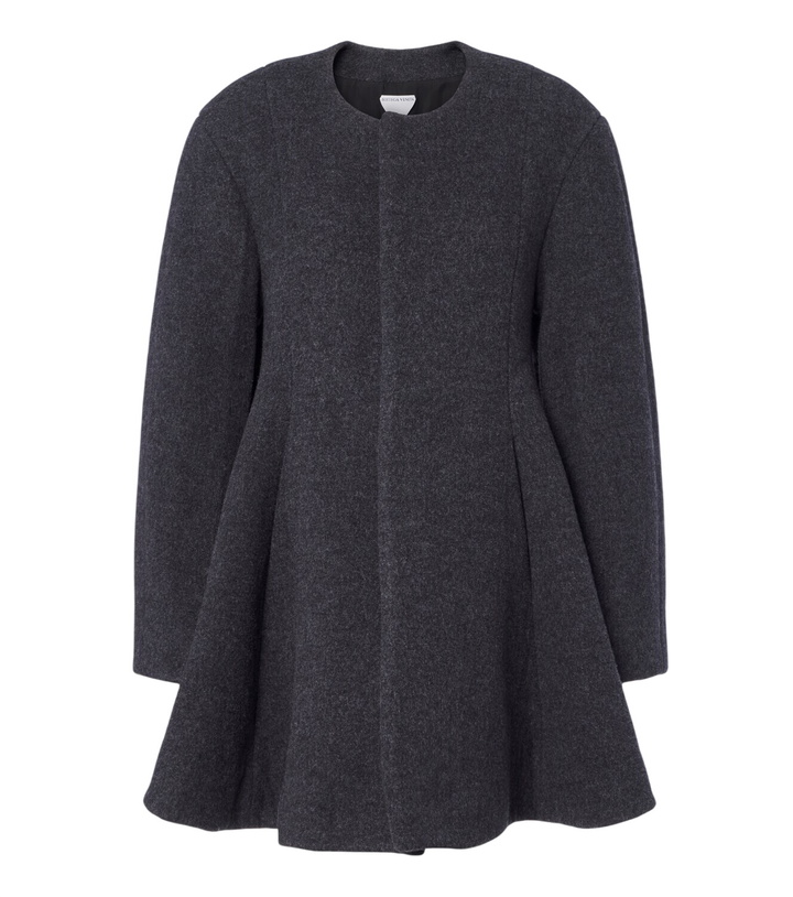 Photo: Bottega Veneta Pleated wool-blend coat