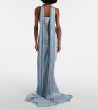 Marmar Halim Tatiana pleated corset gown