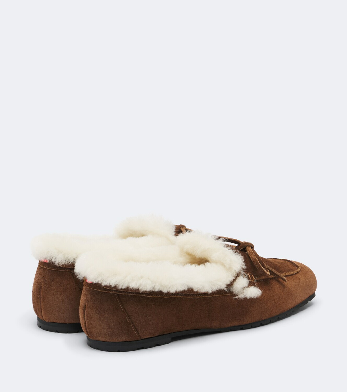 Aeyde Jasper shearling-lined suede boat shoes
