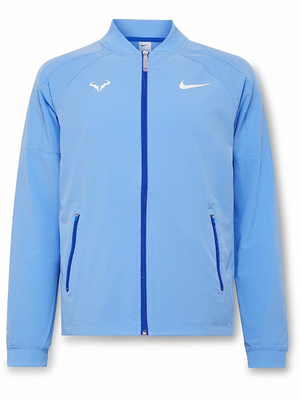 Photo: Nike Tennis - NikeCourt Rafa Perforated Dri-FIT Tennis Jacket - Blue