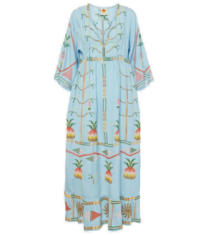 Photo: Farm Rio Pineapple linen-blend beach cover-up