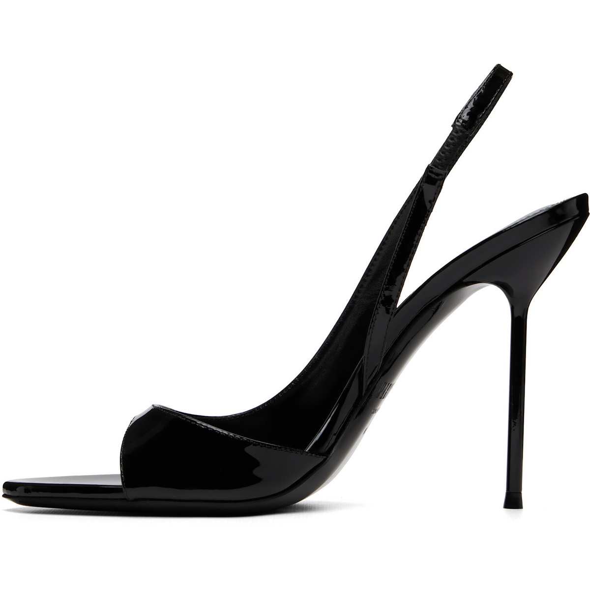Paris Texas Black Lidia Slingback Heeled Sandals