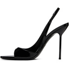 Paris Texas Black Lidia Slingback Heeled Sandals