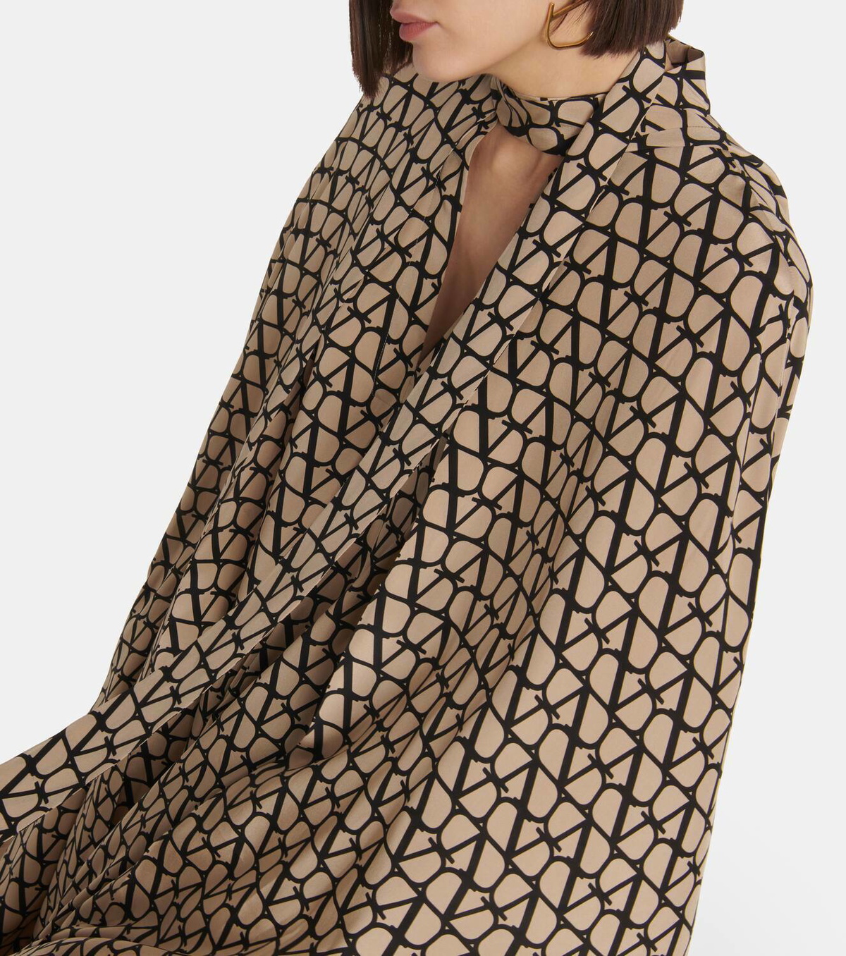 Valentino Toile Iconographe printed silk kaftan dress Valentino