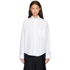 Balenciaga White L/S Large Fit Shirt