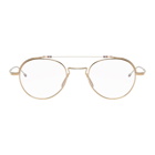Thom Browne Gold and Silver TBX912 Glasses