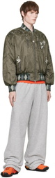 Chopova Lowena Khaki Crescent Bomber Jacket