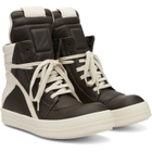 Rick Owens Gray Tower Jumbolaced Geobasket Sneakers