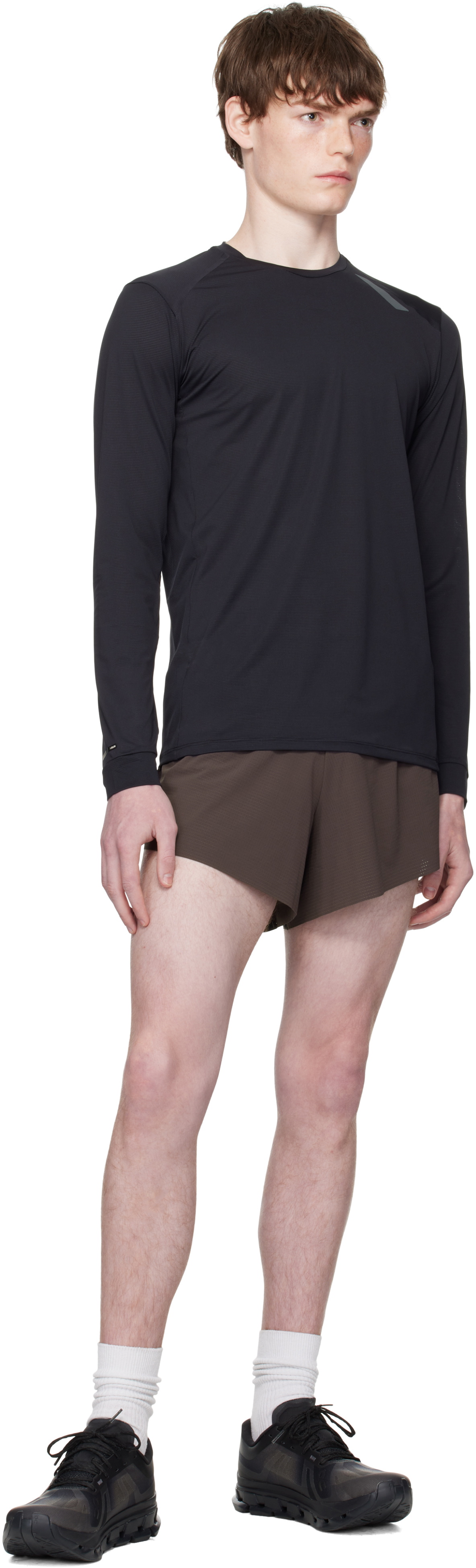 Soar Running Black Long Sleeve Tech T-shirt