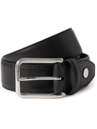 BRIONI - 3.5cm Reversible Leather Belt - Black