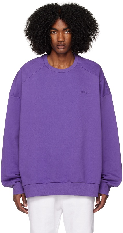 Photo: Juun.J Purple 'Mouvement' Sweatshirt