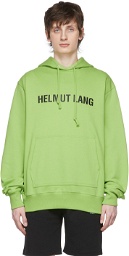 Helmut Lang Green Cotton Hoodie
