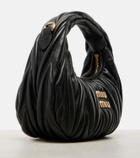 Miu Miu Wander Mini matelassé leather tote bag