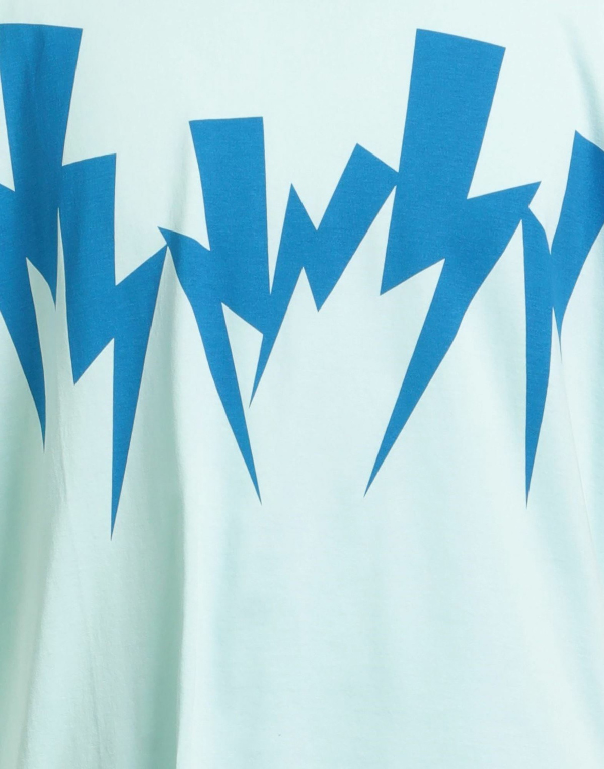 Neil Barrett Mens T-shirt Turquoise