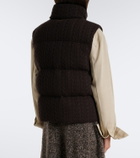 Agnona Cable-knit cashmere puffer vest