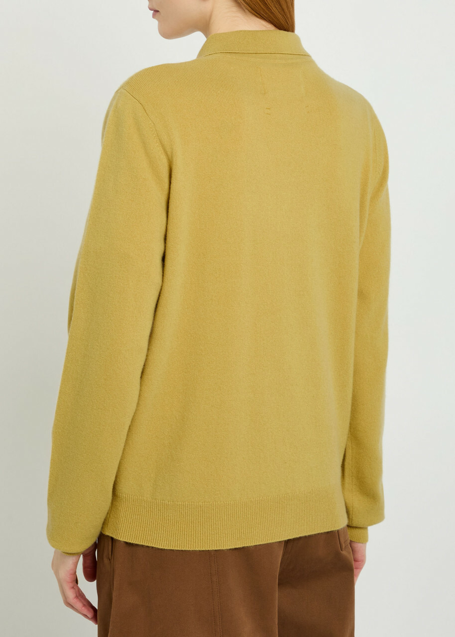 Extreme Cashmere N°223 Be For Cashmere-blend Polo Jumper - Yellow - One Size