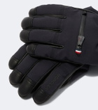 Moncler Grenoble Leather-trimmed ski gloves