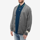 Gucci Men's Cashmere Patch Logo Cardigan in Grey