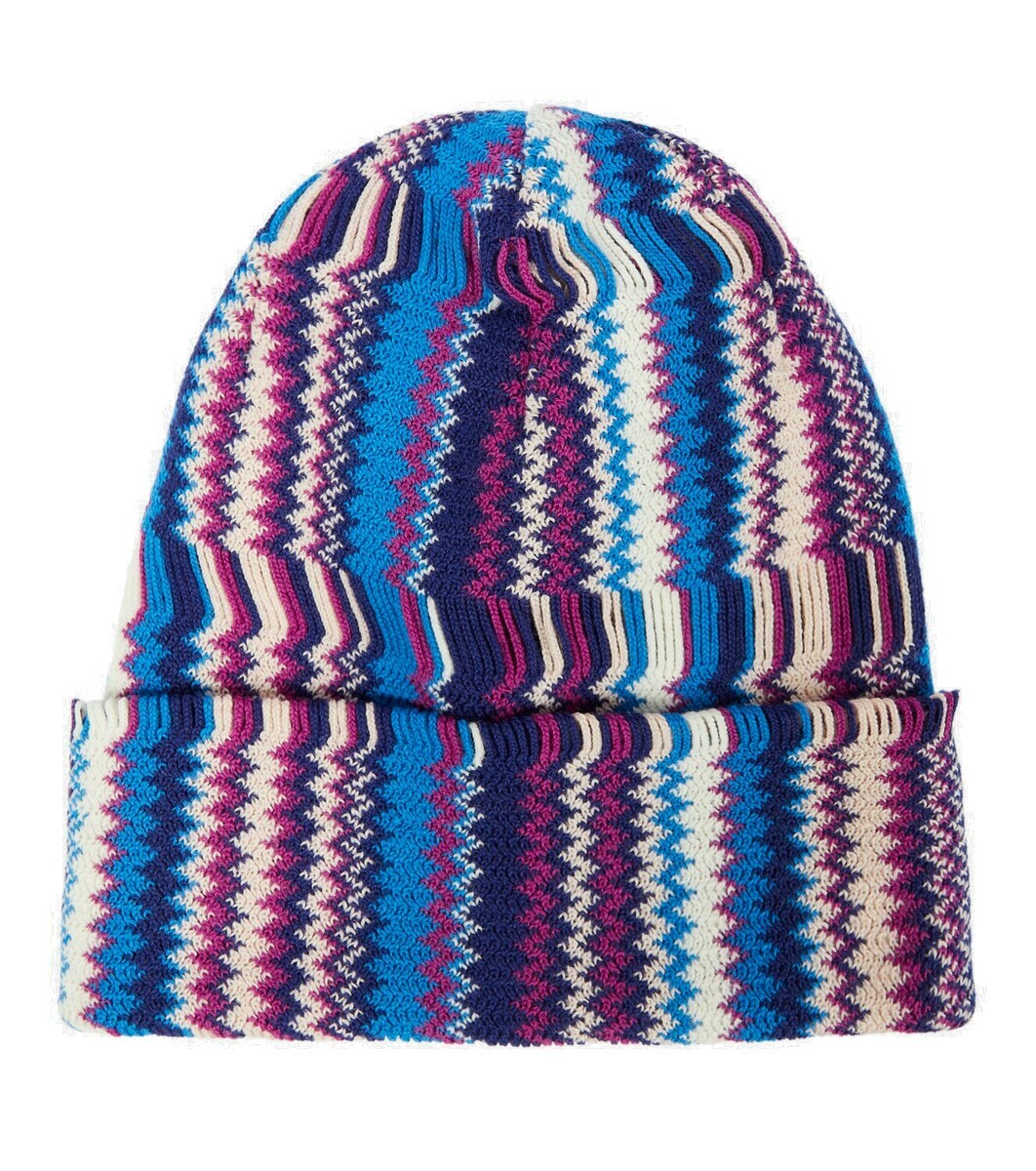 Missoni Zig Zag wool-blend beanie Missoni