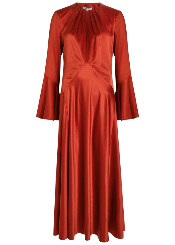 Photo: Veronica Beard Ezri Silk-blend Midi Dress Red