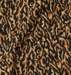 SAINT LAURENT - Camp-Collar Leopard-Print Woven Shirt - Neutrals